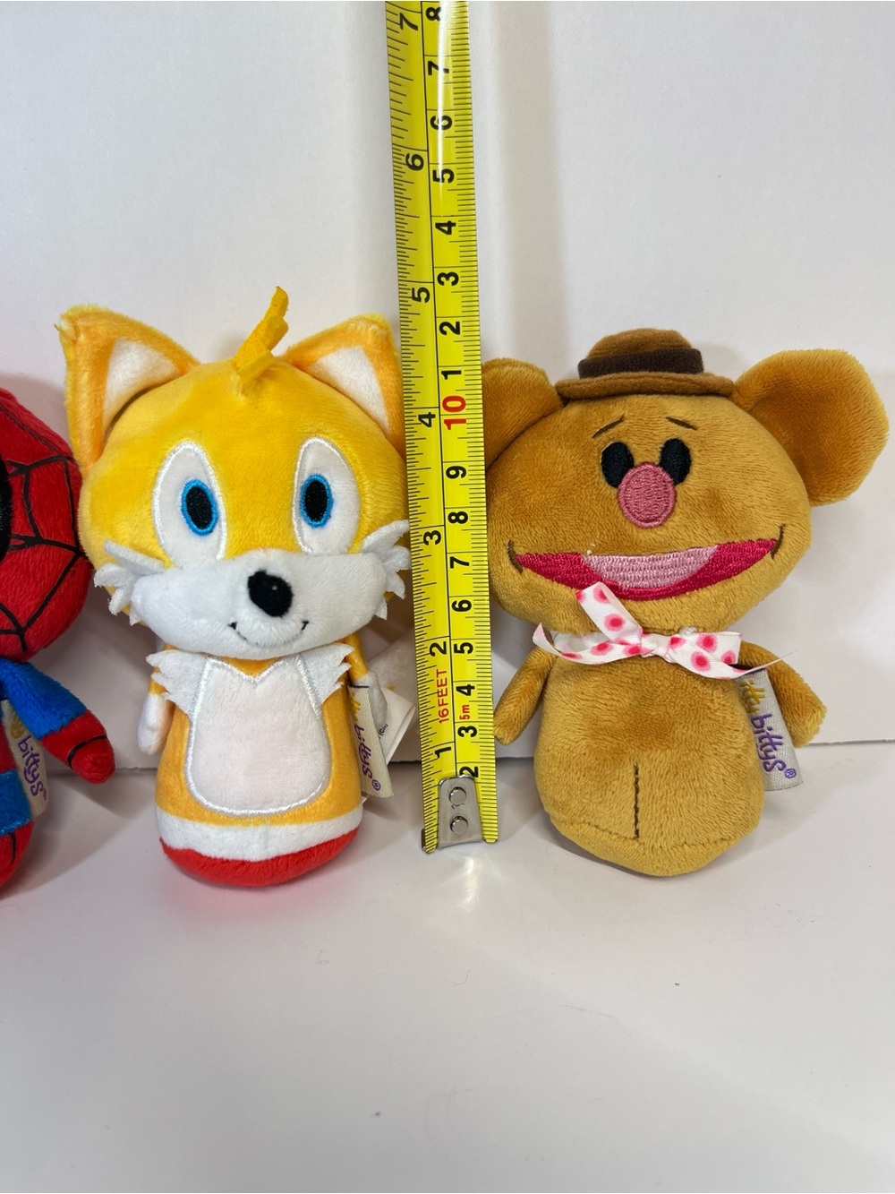 Hallmark Itty Bitty's Plush Stuffed Toy Tails Sonic Spider-Man Fozzie Muppet Lot - Picture 12 of 12